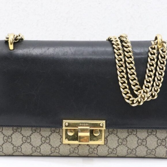 Gucci GG Supreme Medium Padlock Shoulder Bag 409486 - Picture 1 of 14